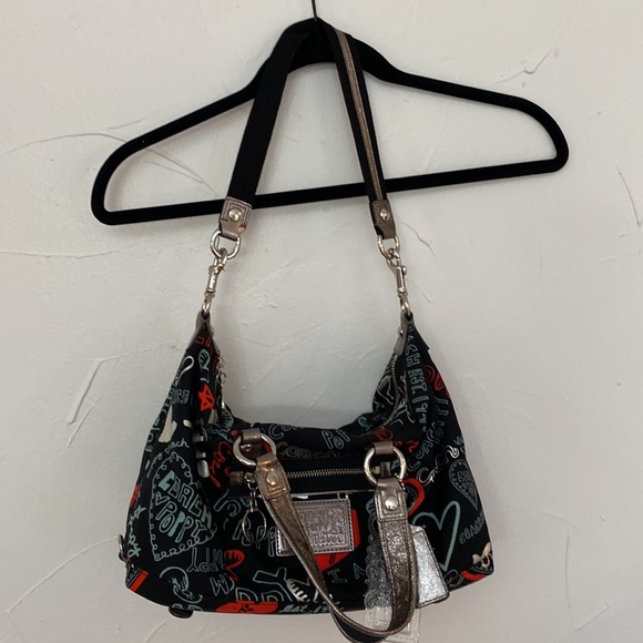 EUC/Coach Poppy Lurex Luxey Glam Satchel 16200, Metallic - Picture 2 of 11